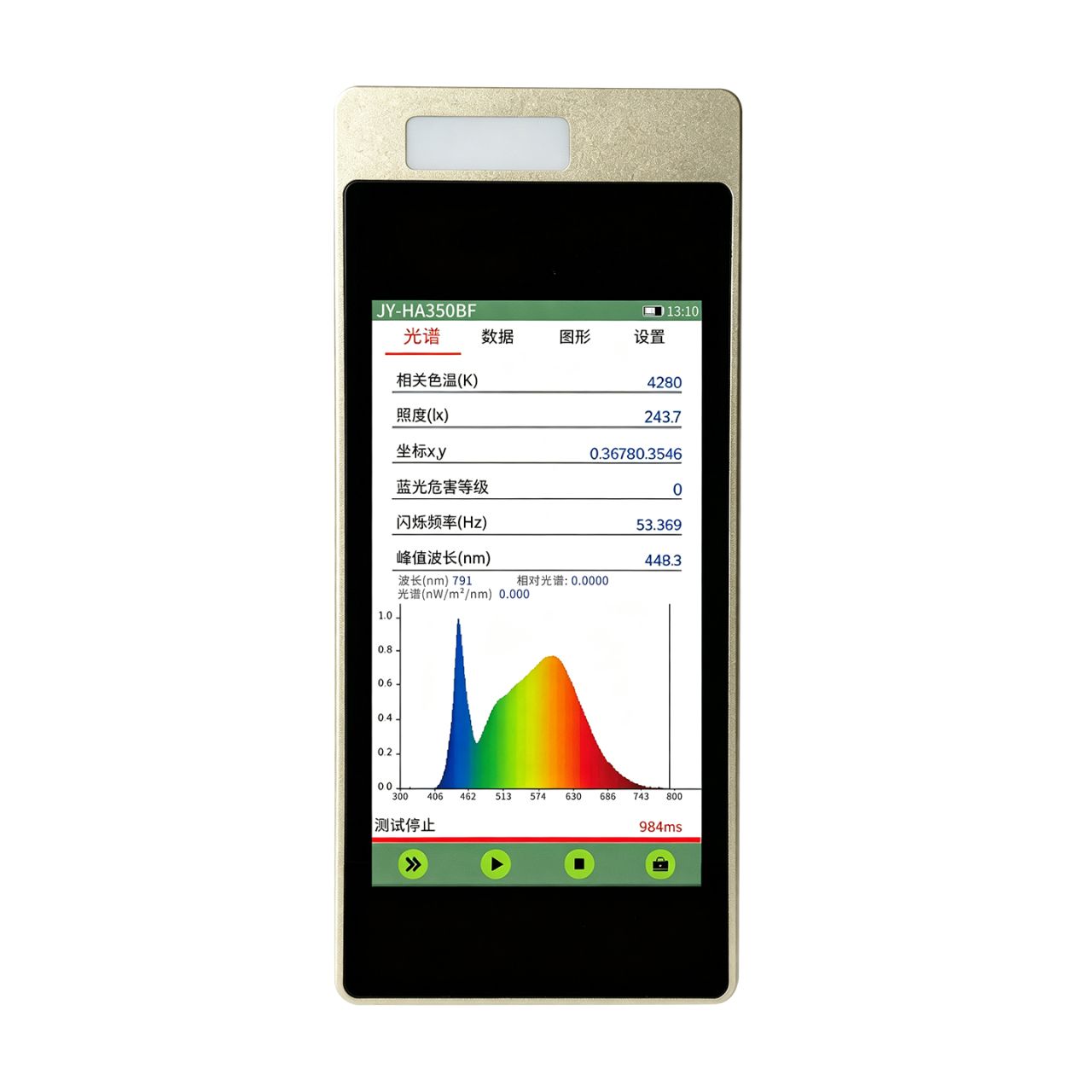 蓝光频闪光谱照度计JY-HA350BF 询价